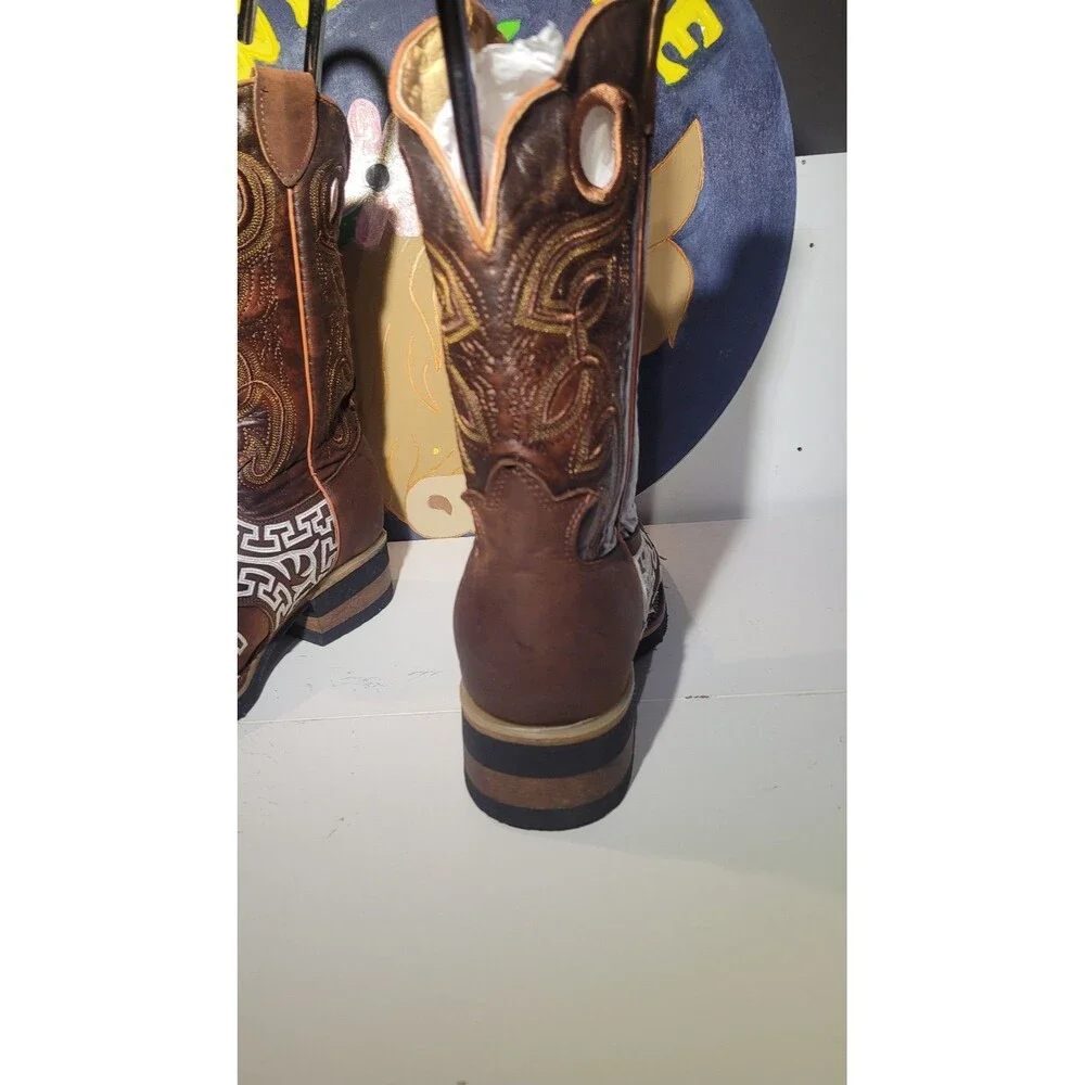 Cowboy BootsEl General Limited Edition Men's Cowboy Boots Brown Leather 10.5